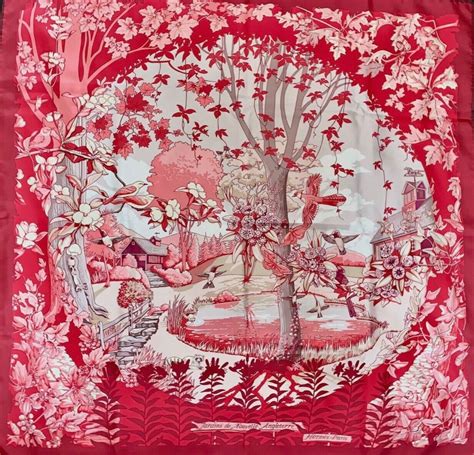 hermes scarf jardins|Hermes paris scarf vintage.